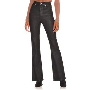 Lovers + Friends Greyson Coated Black Jeans Revolve High Rise Boot 28